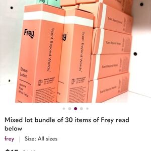 Frey Shave Lotion in Peach and White